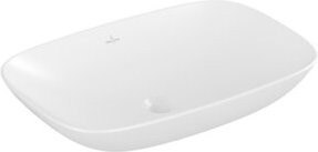Villeroy & Boch Aufsatzwaschtisch Loop & Friends in Weiß, Rechteck mit Überlauf, B: 62 cm, T: 42 cm - Bild 1