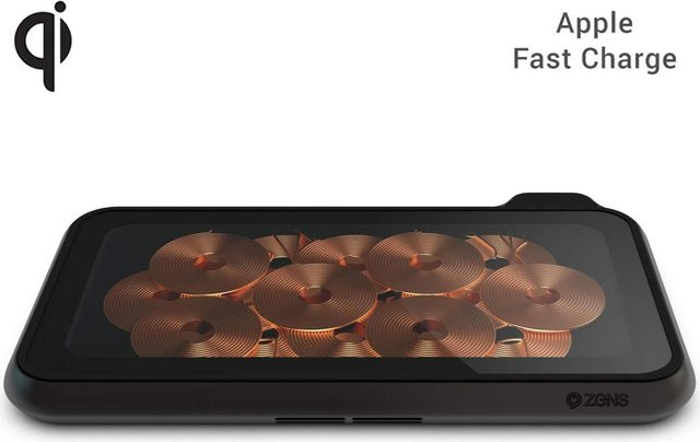 Zens Liberty Series Glass Edition Wireless Charger mit 16 Spulen und 2x 15W Qi-Technologie in Schwarz - Bild 1