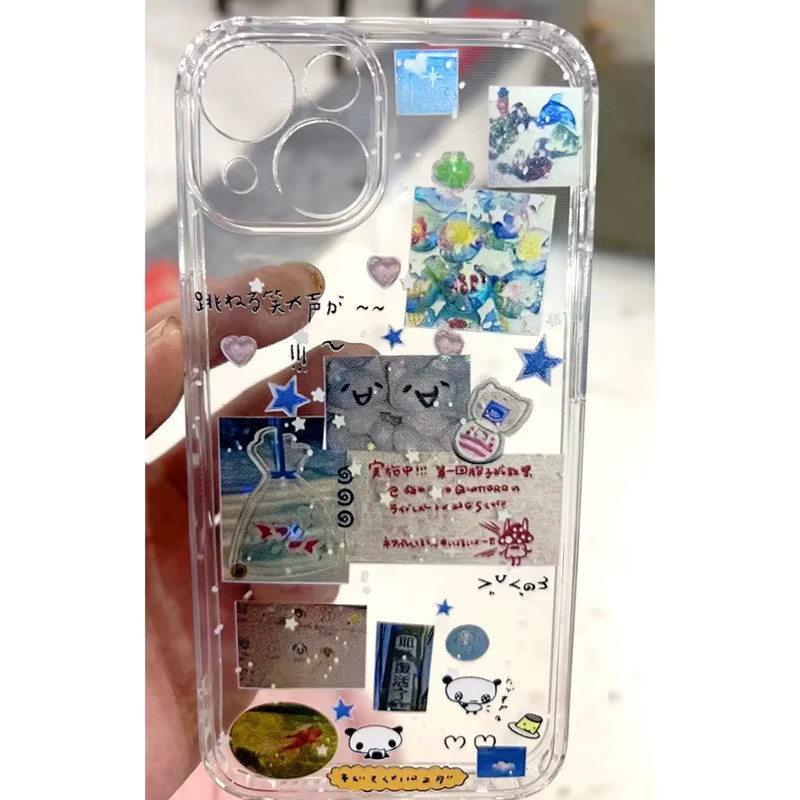 Kawaii Scrapbook Handyhülle für iPhone 11 bis 17 Pro Max, transparente und kratzfeste Softcase-Hülle für Mädchen - Bild 3