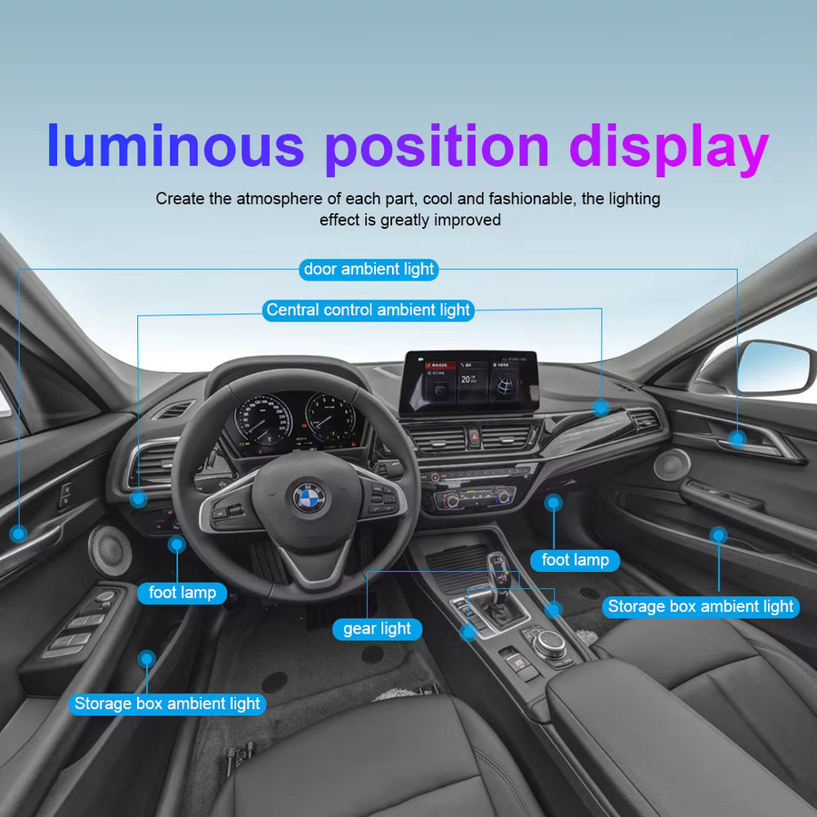 18 in 1 LED Symphony RGBIC Neon Flex Set zur Auto-Ambientebeleuchtung in Multicolour - Bild 4