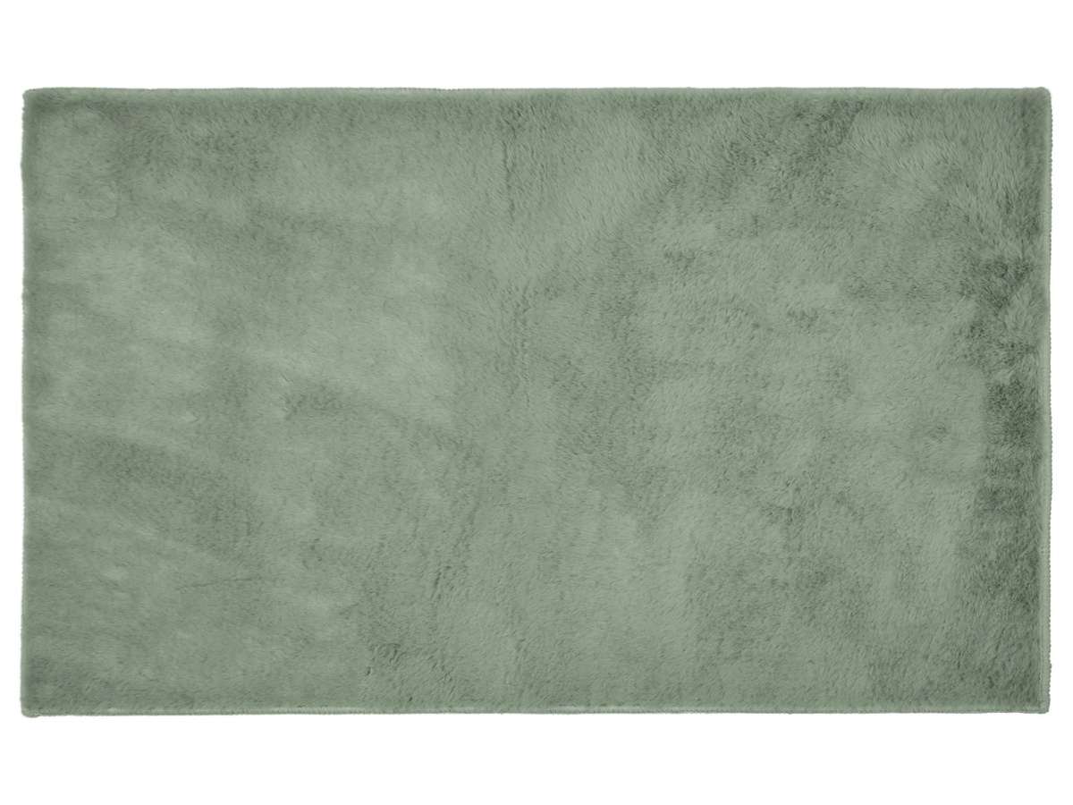 LIVARNO Badematte in Felloptik, Grün, B/B: 60 x 100 cm - Bild 2