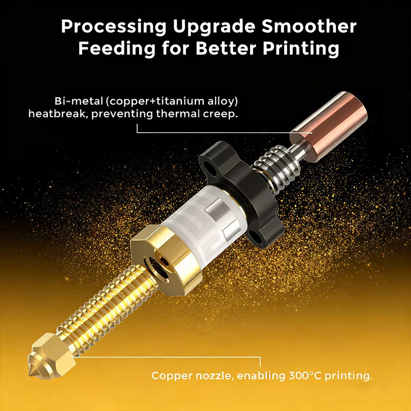 Creality Ender 3 V3 KE Hotend Kit mit Keramik-Heizblock für schnelles Aufheizen und hohe Wärmeleitfähigkeit - Bild 5