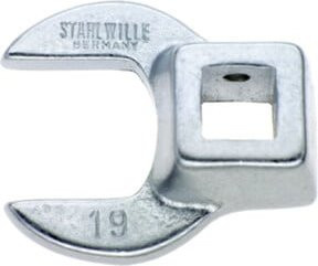 Stahlwille Steckschlüssel CROW-FOOT mit 19 mm Innen-4kant und 3/8 Zoll Antrieb in Silber - Bild 1