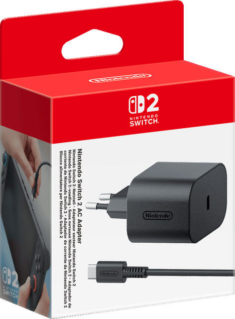 Nintendo Switch 2 Netzteil AC-Adapter mit USB-C Ladekabel in Schwarz - Bild 1