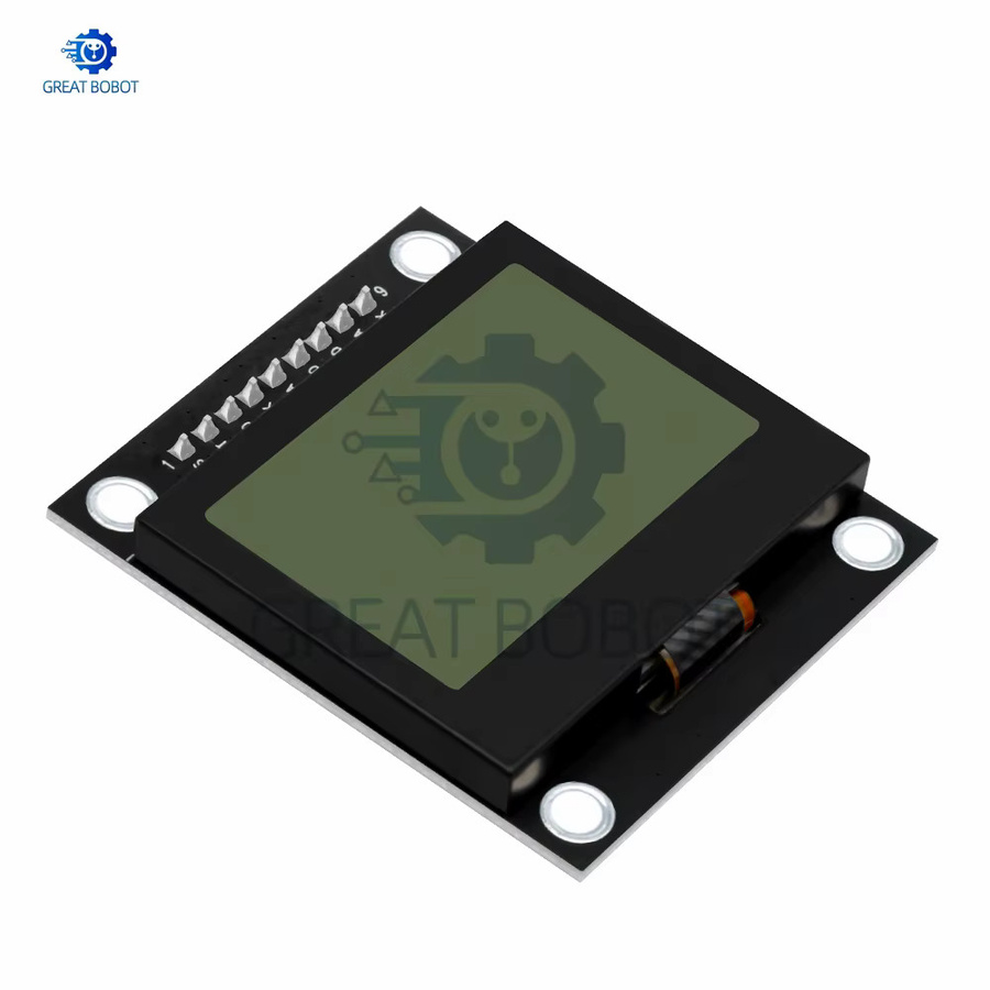 baishundianzi LCD12864-03A Punktmatrix-LCD-Modul mit SPI-Schnittstelle und Metallrahmen für Arduino in Blau und Schwarz - Bild 3