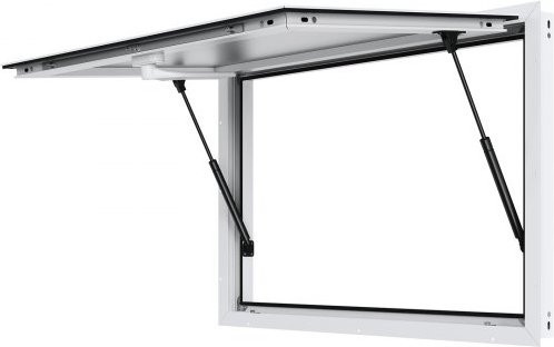 VEVOR Concession Window aus Aluminiumlegierung für Food Trucks und Verkaufsanhänger mit Markisen-Tür und Drag Hook, Breite: 91,44 cm, Höhe: 60,96 cm - Bild 1