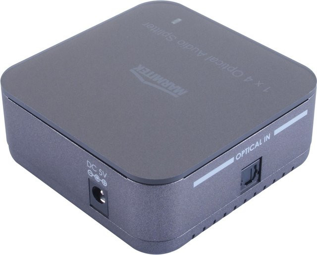 Marmitek TS 14 4-Port Toslink-Splitter für optische Signale in Grau - Bild 1