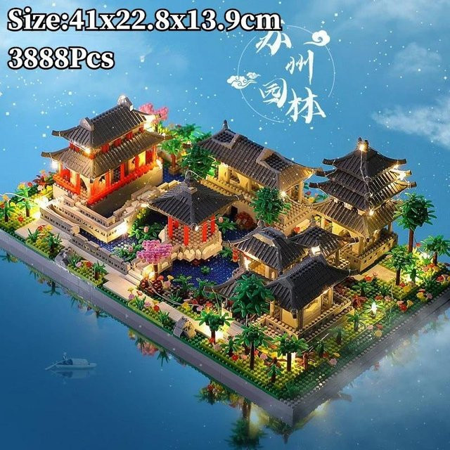 Linyi toy Suzhou Garten Landschaft Gebäude Blöcke, ab 14 Jahren - Bild 1
