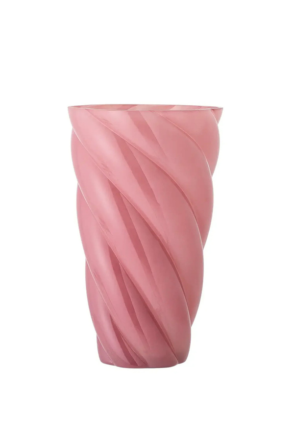 Bloomingville Glasvase Callo in Pink mit Drehmuster, Höhe: 29 cm - Bild 1
