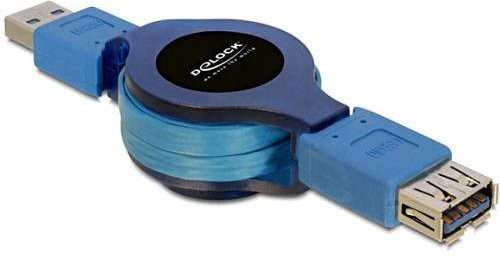 Delock USB 3.0 Datenkabel mit USB-A Stecker und USB-A Buchse, Blau, 1,20 m - Bild 1