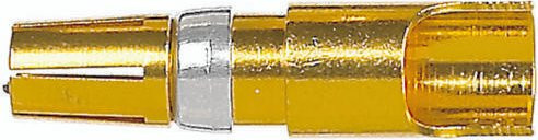 HARTING Lötkontakt 09030006203 aus Messing mit Goldbeschichtung - Bild 1