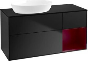 V&B Waschtischunterschrank Finion in Blau mit Regal, Breite: 120 cm, Tiefe: 50,1 cm, Höhe: 50,1 cm - Bild 1