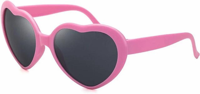 Herzförmige Diffraktionsbrille Unisex, Vollrand, Acetate - Bild 1