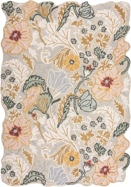Flair Rugs Wollteppich Daphne Shaped Floral in Mehrfarbig B: 120 cm, T: 170 cm - Bild 1