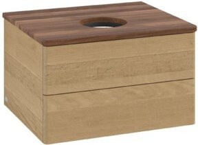 V&B Waschtischunterschrank Antao ohne Frontstruktur in Honey Oak, B/T/H: 60 x 36 x 50 cm - Bild 1