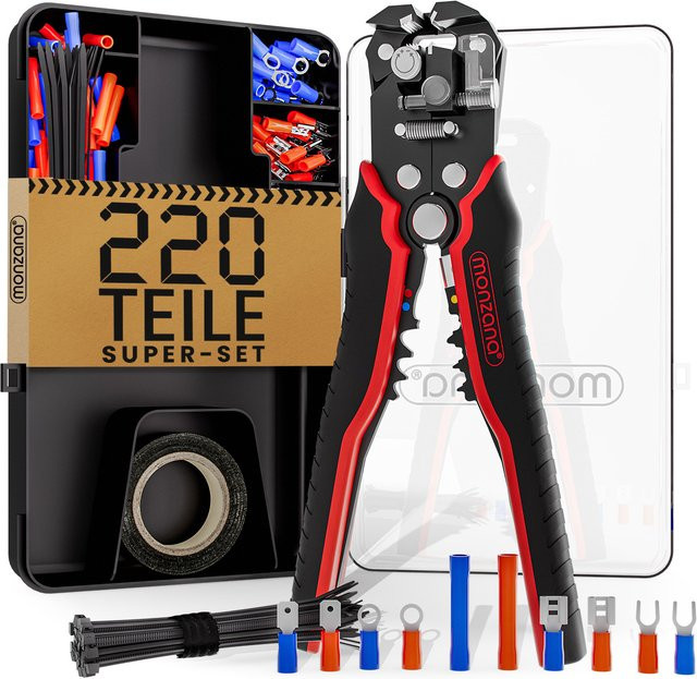 Monzana Abisolierzange Set 220-teilig in Schwarz und Multicolour aus Stahl - Bild 1