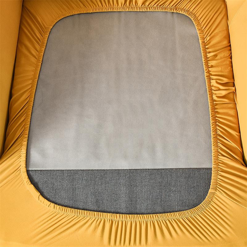 Bestbags Elastischer Stuhlbezug aus Stretch-Spandex für Ohrensessel und Sofas mit Sitzkissenbezügen, Einfarbig - Bild 1