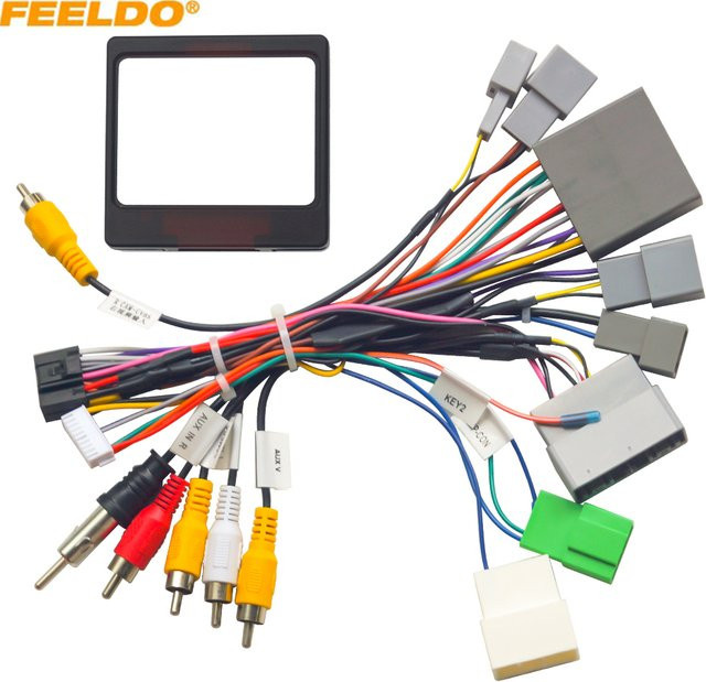 FEELDO 16-poliger Netzkabel-Kabelbaum-Adapter für Mitsubishi Outlander und Pajero (07–08, europäische Version) in Multicolour - Bild 1