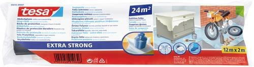 Tesa Abdeckfolie Extra Strong Schutzfolie für Maler- und Renovierarbeiten, Breite: 2 m, Länge: 12 m - Bild 1