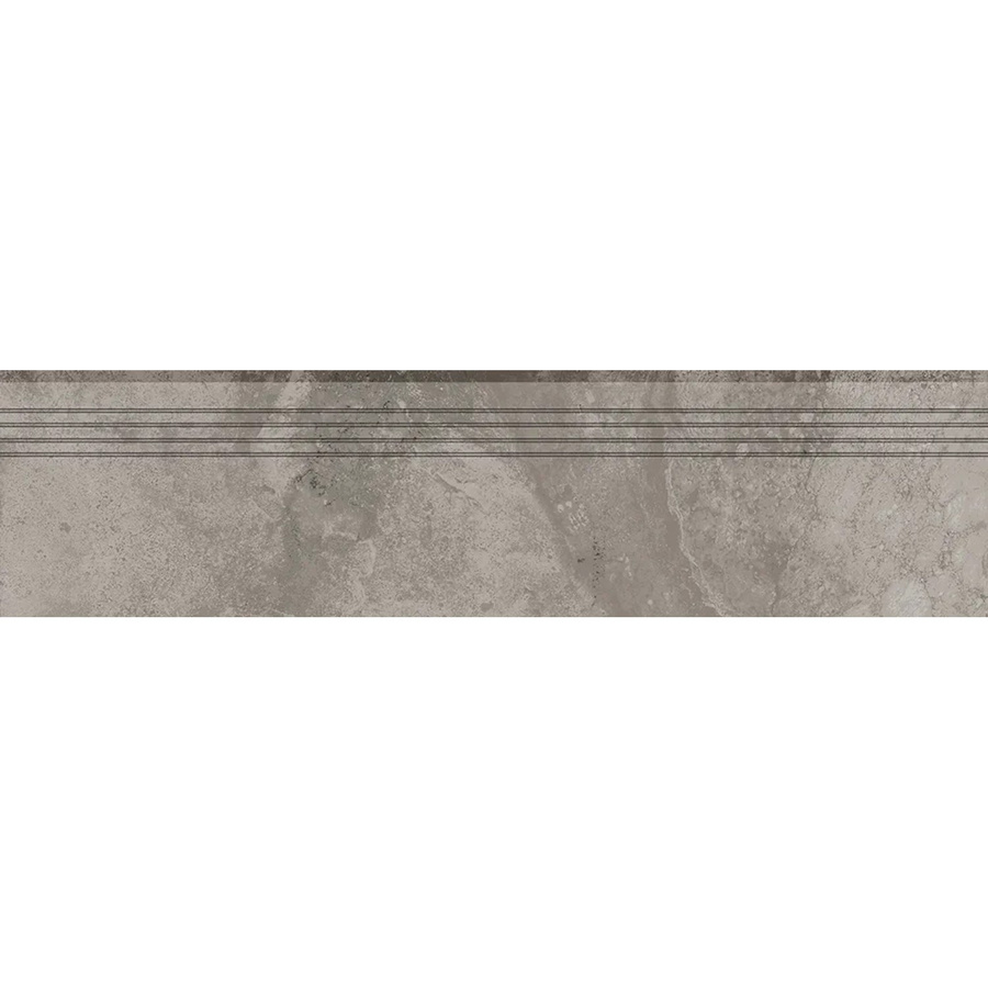 Feinsteinzeug Trittstufe Massa von UNITED TILE UND MOSAIC in Anthrazit, glasiert und matt, B: 120 cm, H: 30 cm - Bild 2
