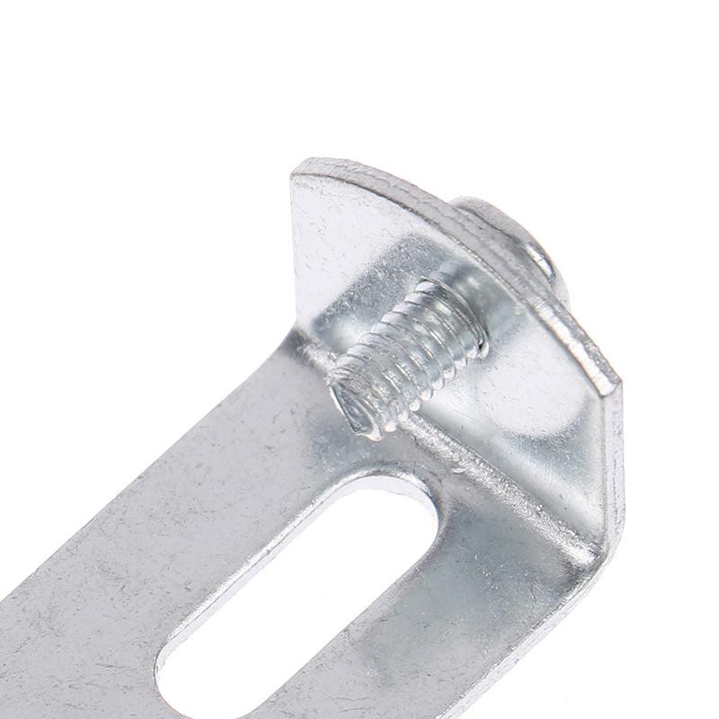 Leisury Deckenplatten-Halter aus Eisen mit Montage-Eisenstange und Festschrauben in Weiß, Durchmesser: 45 mm - Bild 2
