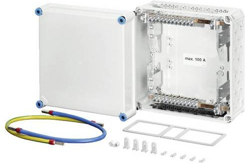 Hensel Mi PV 5521 Installationsverteiler in Grau, B/T/H: 30 x 30 x 17 cm - Bild 1