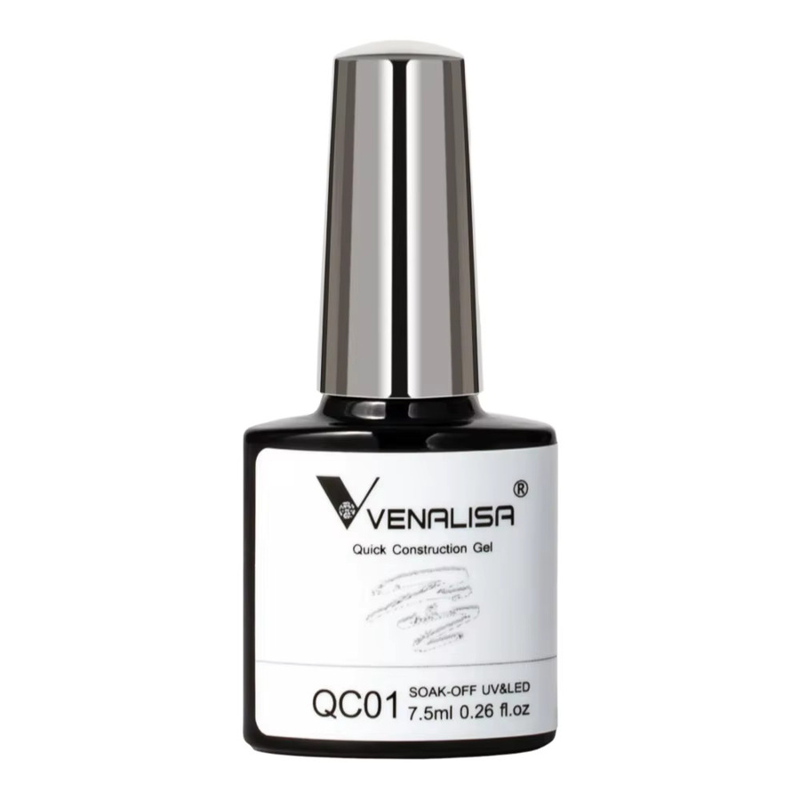 Venalisa Builder Nagelgel Milky White, 7,5 ml, Semi Transparent - Bild 2