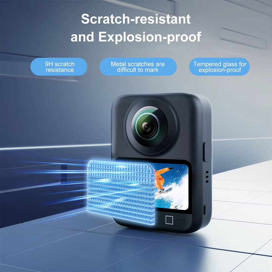 PULUZ Displayschutzfolie aus gehärtetem Glas für DJI Osmo 360 in Transparent - Bild 4