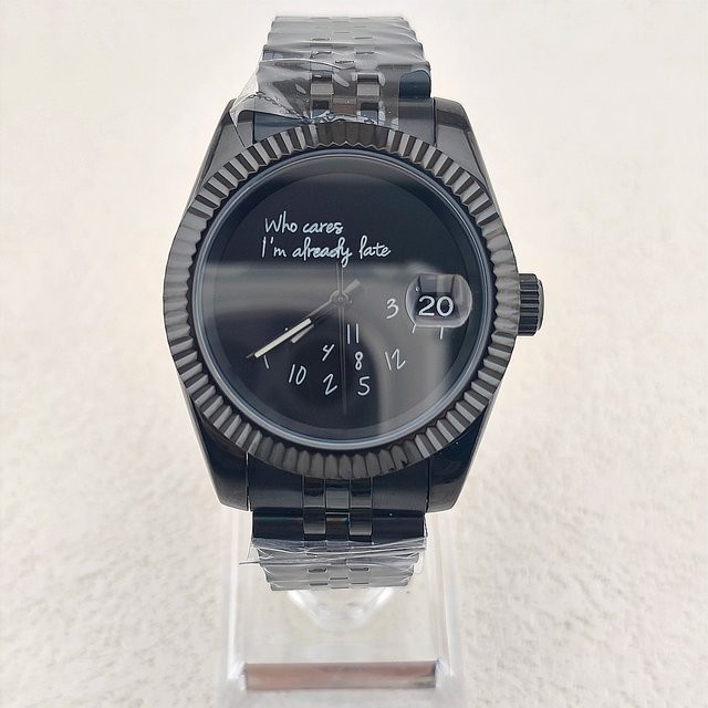 OUMASHI Analoguhr, Automatik, Edelstahl, Saphirglas, 36 mm, Schwarz, Unisex - Bild 1