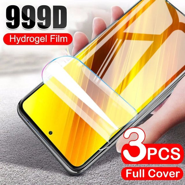 3er-Pack Hydrogel-Displayschutzfolie für OPPO A11S A12 A15 A16 A16S A1k A32 A35 A36 A5 A9 AX5 A3S A3 A52 A72 A92 A53 A54 A54S in Transparent - Bild 1