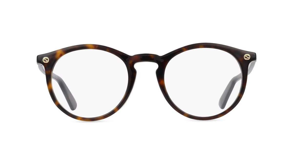 Gucci GG0121O Korrektionsbrille, Vollrand, Rund, Kunststoff, Unisex, Havanna - Bild 1
