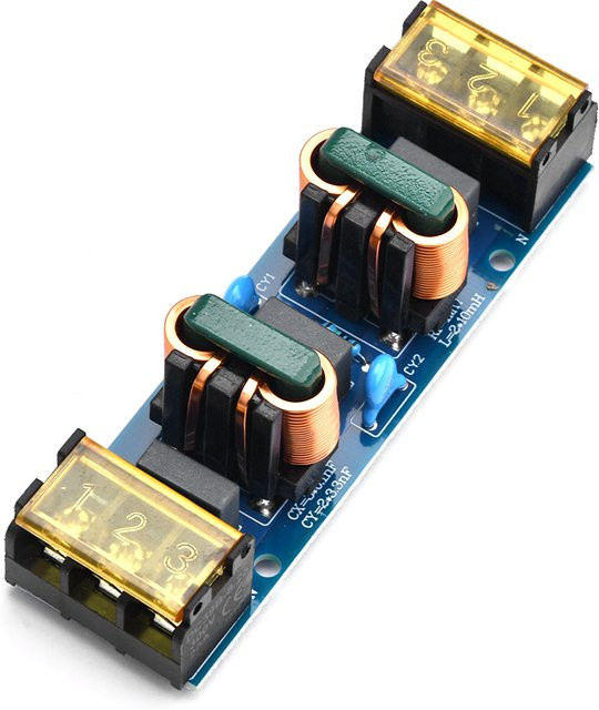 25A EMI Hochfrequenz Tiefpassfilter Platine zweistufiges Power Filter Modul PCB Kupfer Zugangsfilterschaltung in Multicolour - Bild 1