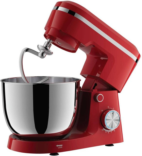 POCOline Knetmaschine Knetrax in Rot aus Metall und Kunststoff mit 4,5 l Volumen, B/H/L: 22,55 x 31,45 x 36,1 cm - Bild 1