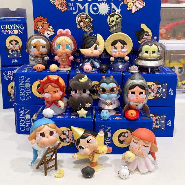 POP MART CRYBABY Crying To The Moon, Actionfigur, Blindbox-Spielzeug - Bild 1