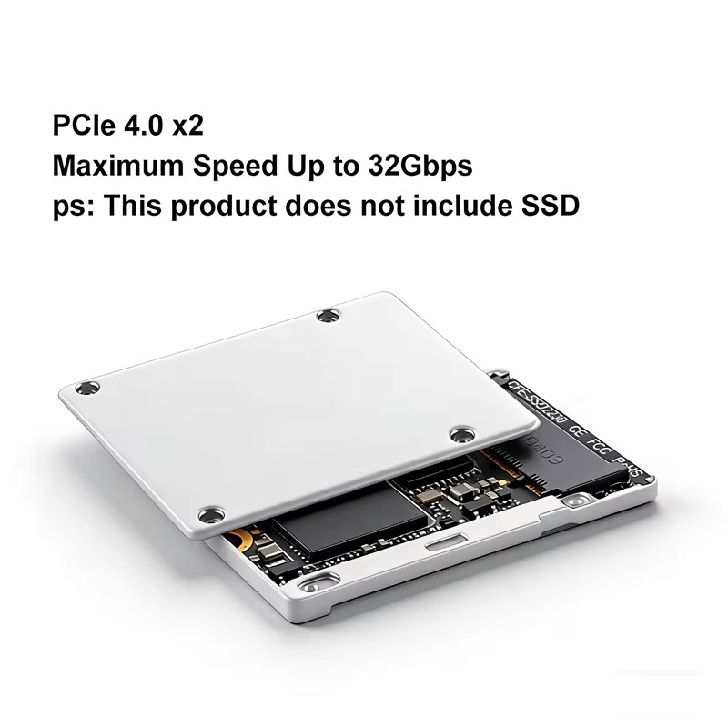T.F.SKYWINDINTL NVMe-zu-CFexpress B Adapter Kit in Silber für M.2 2230 SSDs mit PCIe 4.0 Unterstützung für Kameras - Bild 2
