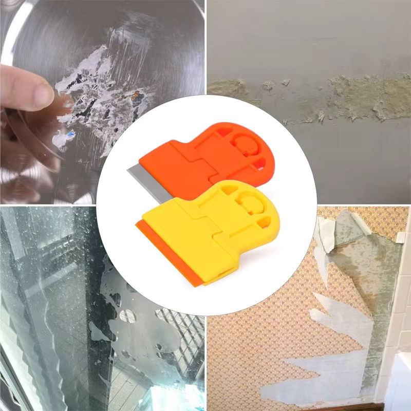 NeoWrap Mini-Glasreinigungsschaber mit Metall- und Kunststoffklingen zum Entfernen von Kleber, Aufklebern und Farbe - Bild 5
