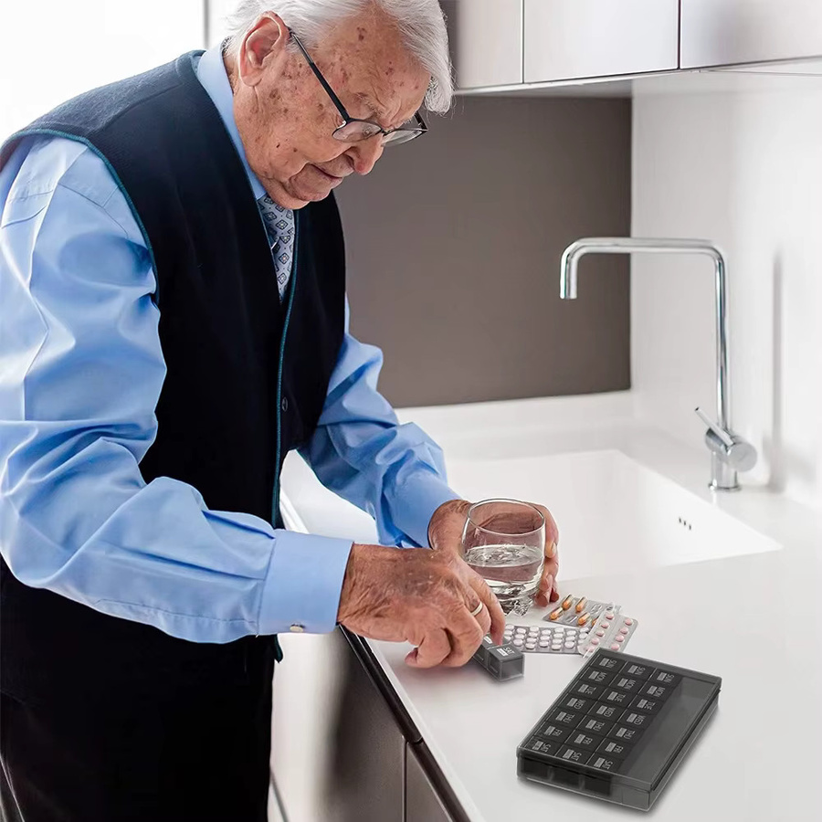 YQQGD Pillenorganisator, 28 Tage, Staubdichter Behälter - Bild 5