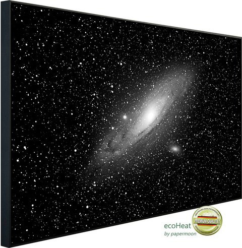 papermoon EcoHeat Infrarotheizung Universum Schwarz Weiss Matt-Effekt mit App-Steuerung und Überhitzungsschutz - Bild 1