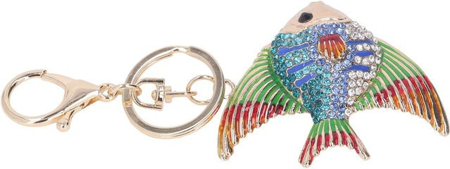 Wosawe Fisch-Schlüsselanhänger, Strasssteine, Unisex - Bild 1