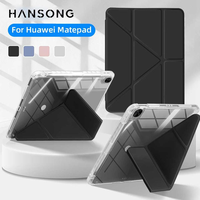 Y Fold Schutzhülle für Huawei MatePad 11.5S, MatePad 11.5 und MatePad SE 11 Zoll, transparent mit Bleistiftschlitz - Bild 1