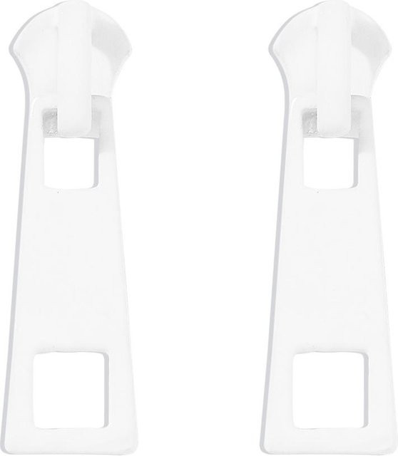 KaiTingu Ohrringe Zipper Stud, Geometrie, weiß, Damen - Bild 1