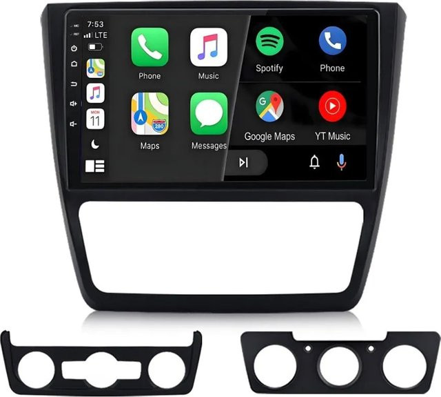 Junsun Autoradio für Skoda Yeti 2008-2013 mit Bluetooth und GPS in Schwarz - Bild 1