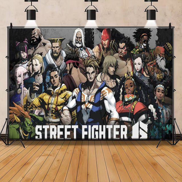 Street Fighter Fotohintergrund aus Kunstpapier für Fotografie und Kulissen - Bild 1