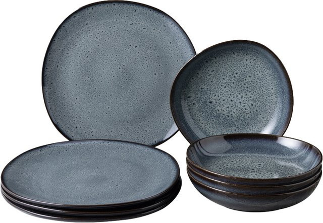 Villeroy & Boch Tafelservice LAVE GRIS aus Steinzeug in Grau für 8 Personen - Bild 1