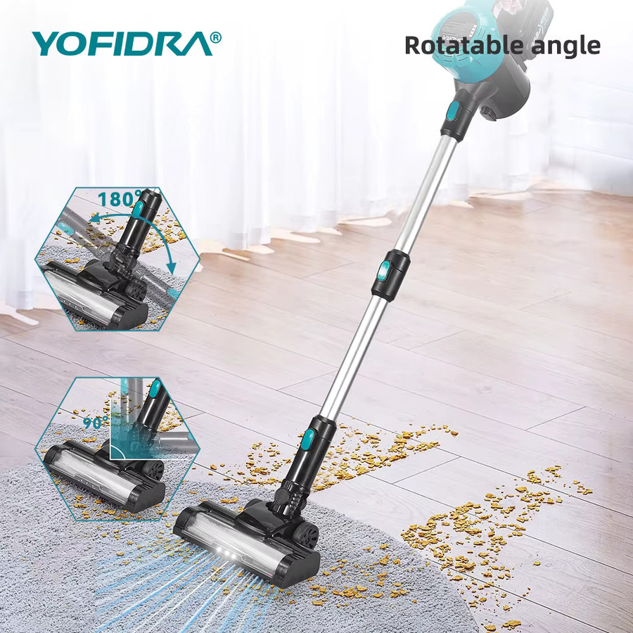 Yofidra Bürstenloser kabelloser Akku-Staubsauger mit 30 kPa Saugkraft und 1800 W für Makita 18 V Akkus - Bild 2