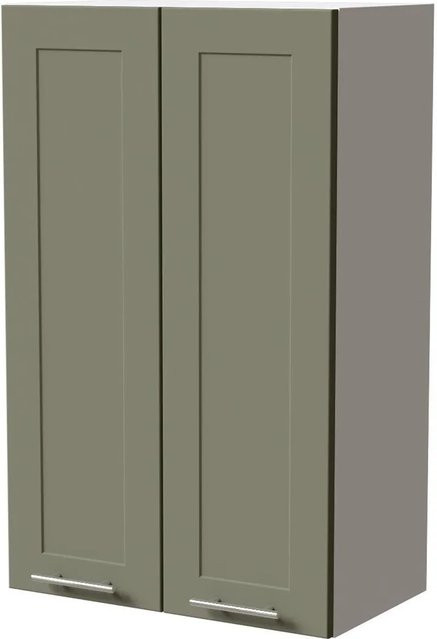 Feldmann-Wohnen Hängeschrank Oslo in Weiß und Reed Green Matt B/T/H: 60 x 32,5 x 96 cm - Bild 1
