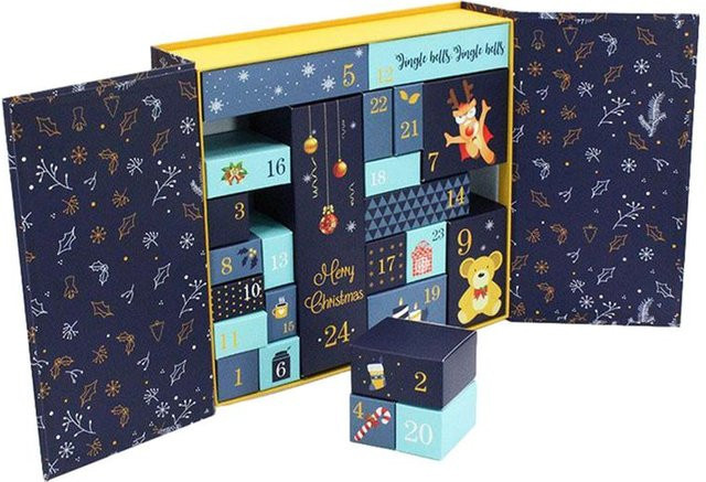 24 leere Pappboxen für deinen Adventskalender zum Befüllen für Kinder - Bild 1