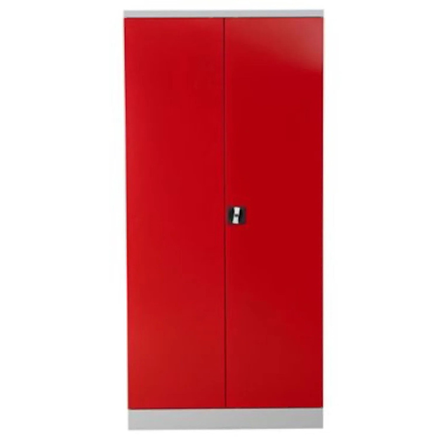 PROREGAL Stahlschrank Bee mit 4 Fachböden in Grau und Rot, H x B x T: 195 x 92 x 60 cm - Bild 2