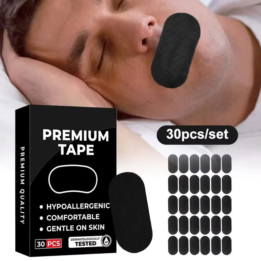 ZHUOYU 2-in-1 Anti-Schnarch-Nasenstreifen und Mundpflaster, Unisex - Bild 3