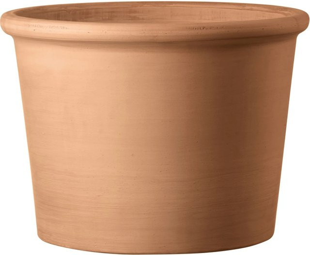 Deroma Pflanztopf Zylinder Bordato in Weiß mit Durchmesser: 33 cm - Bild 1